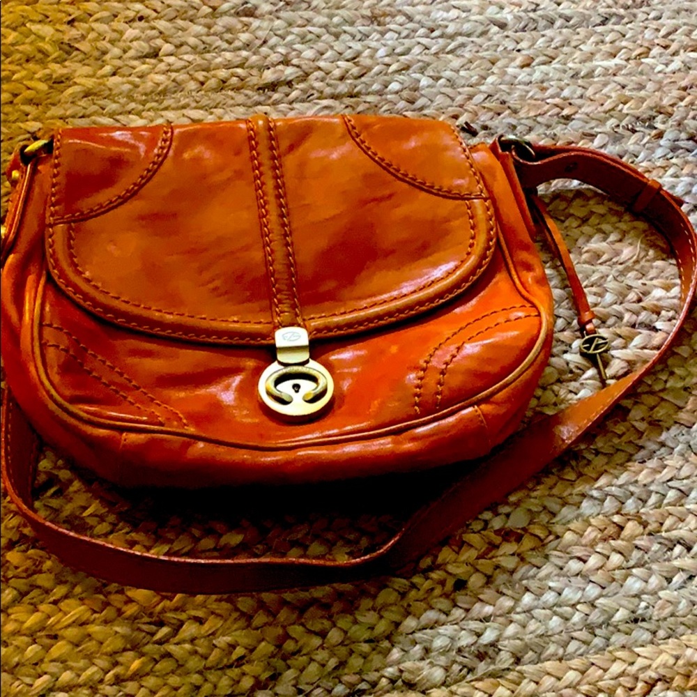 Francesco Biasia orange bag-vintage!
